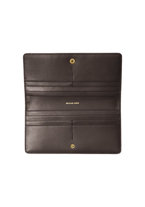 Portafoglio Bryant grande in pelle martellata con chiusura a scatto CIOCCOLATO Michael Kors | 32S5GYTP1L251